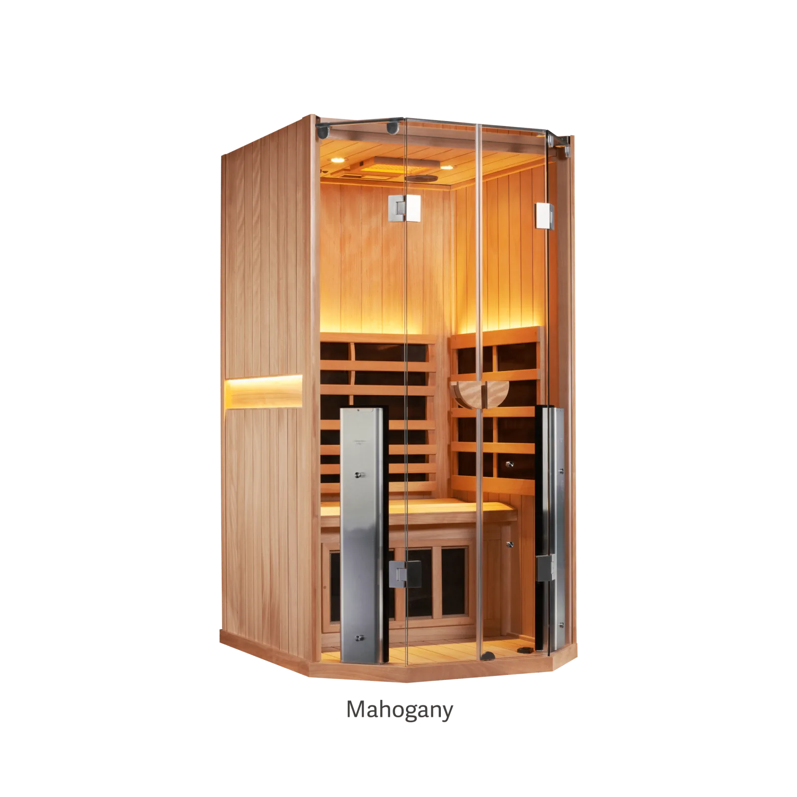 Clearlight Sanctuary 1 full-spectrum infrared sauna in mahogany finish