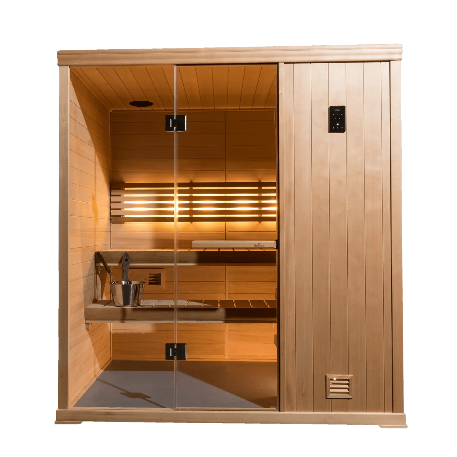 Finnleo Hallmark 46 pre-cut traditional indoor sauna in western red cedar