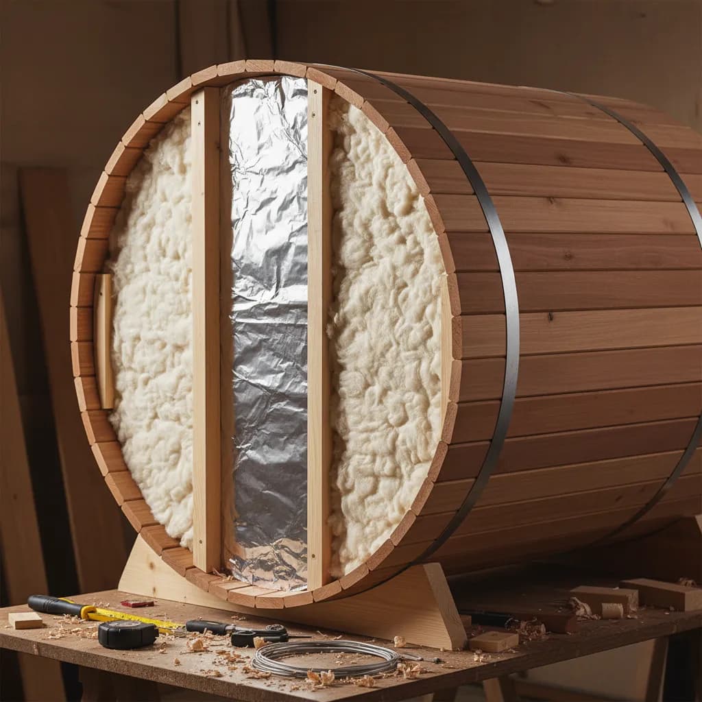Barrel Sauna Insulation: Materials, Methods, Cold-Climate Tips