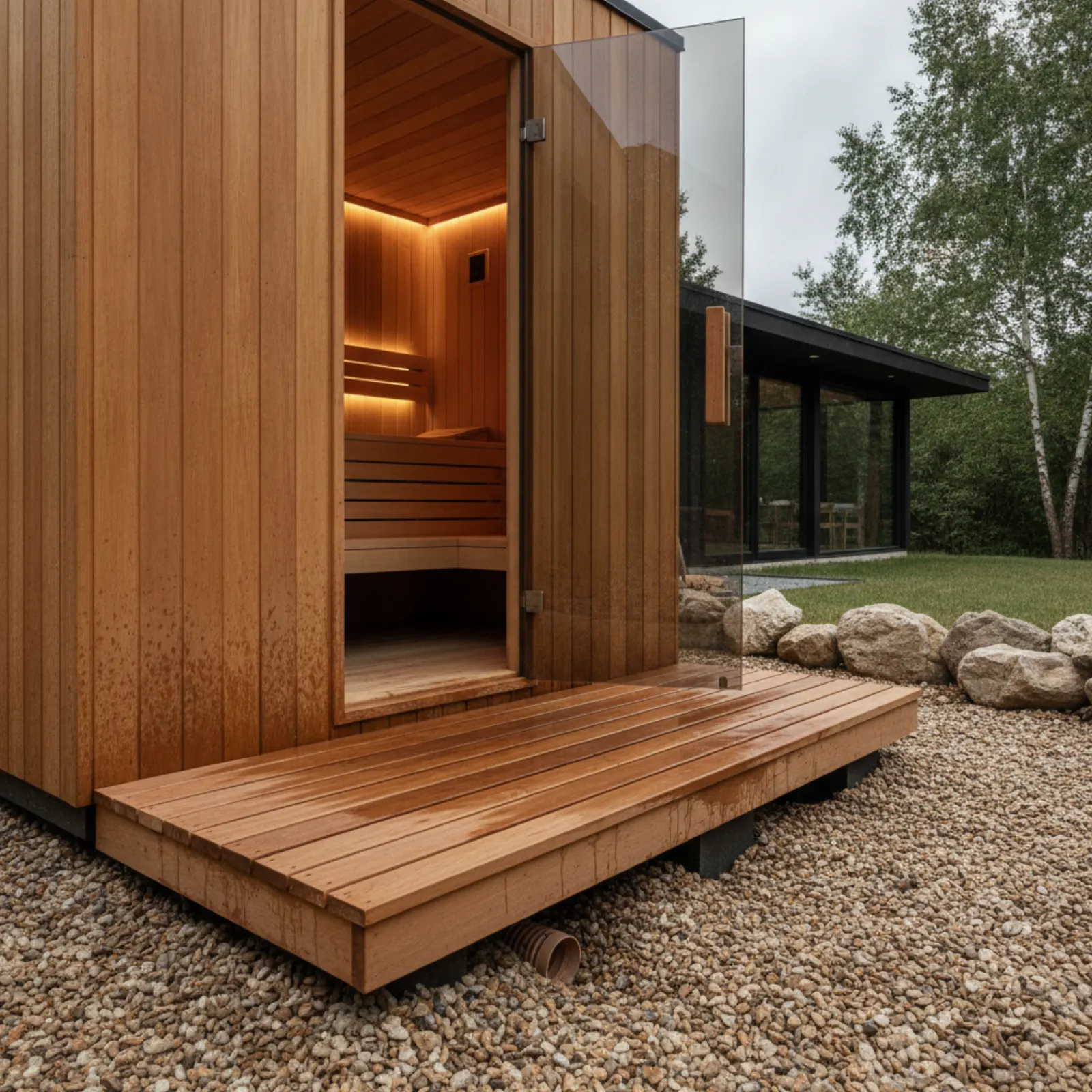 Outdoor Sauna Drainage: The Site Detail That Protects the Build