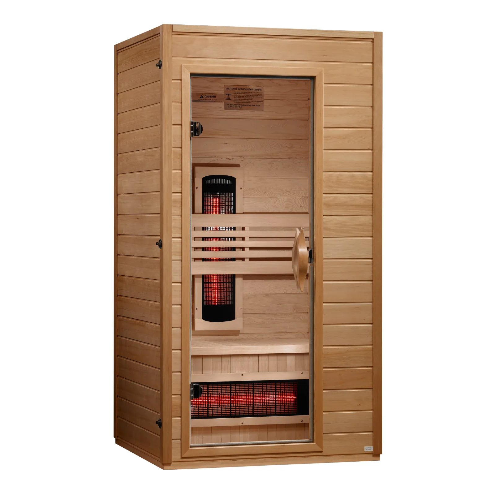 Dynamic Martin 1-2 person full spectrum infrared sauna, side view