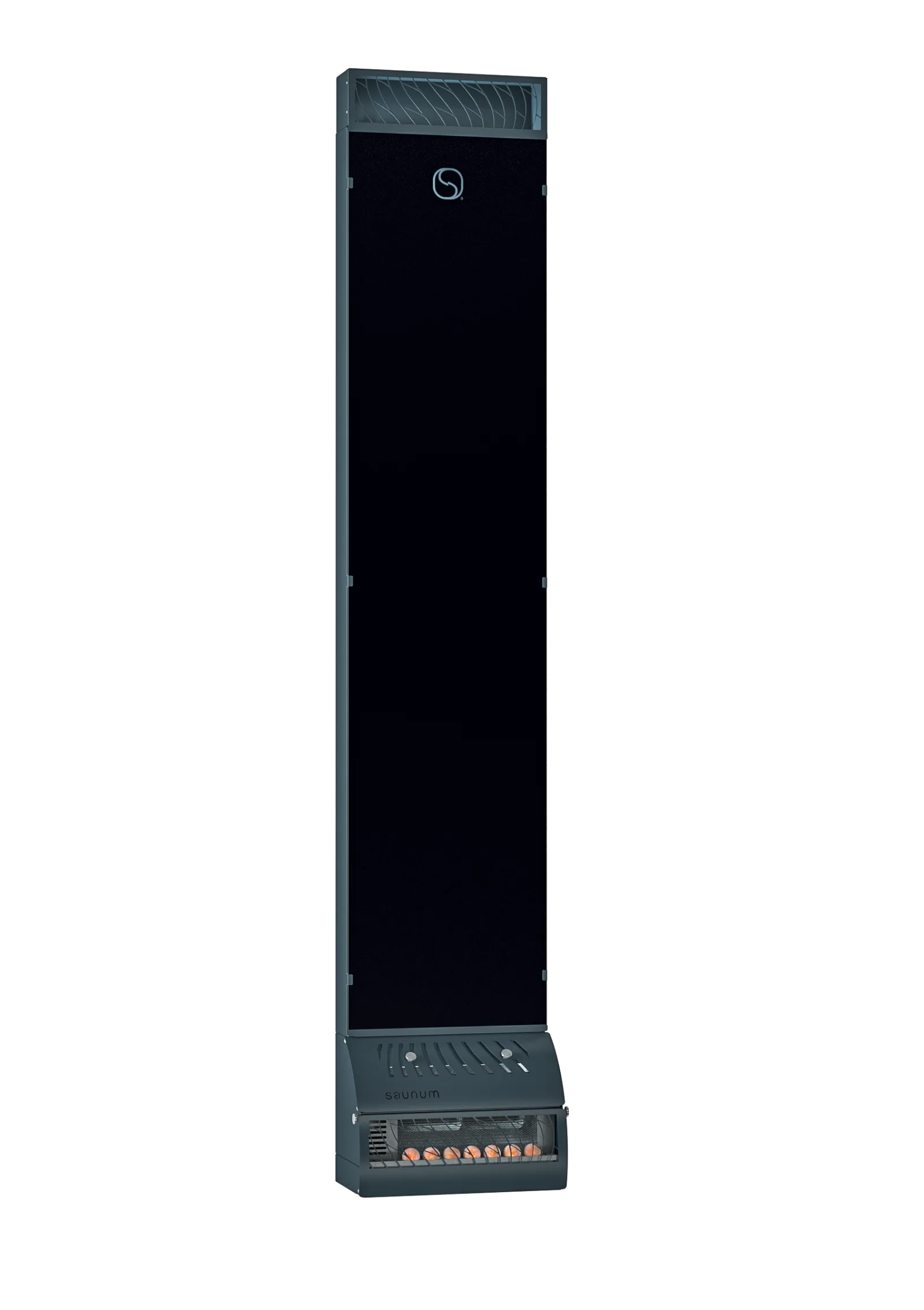 Saunum AirSolo standalone air-blending unit in anthracite