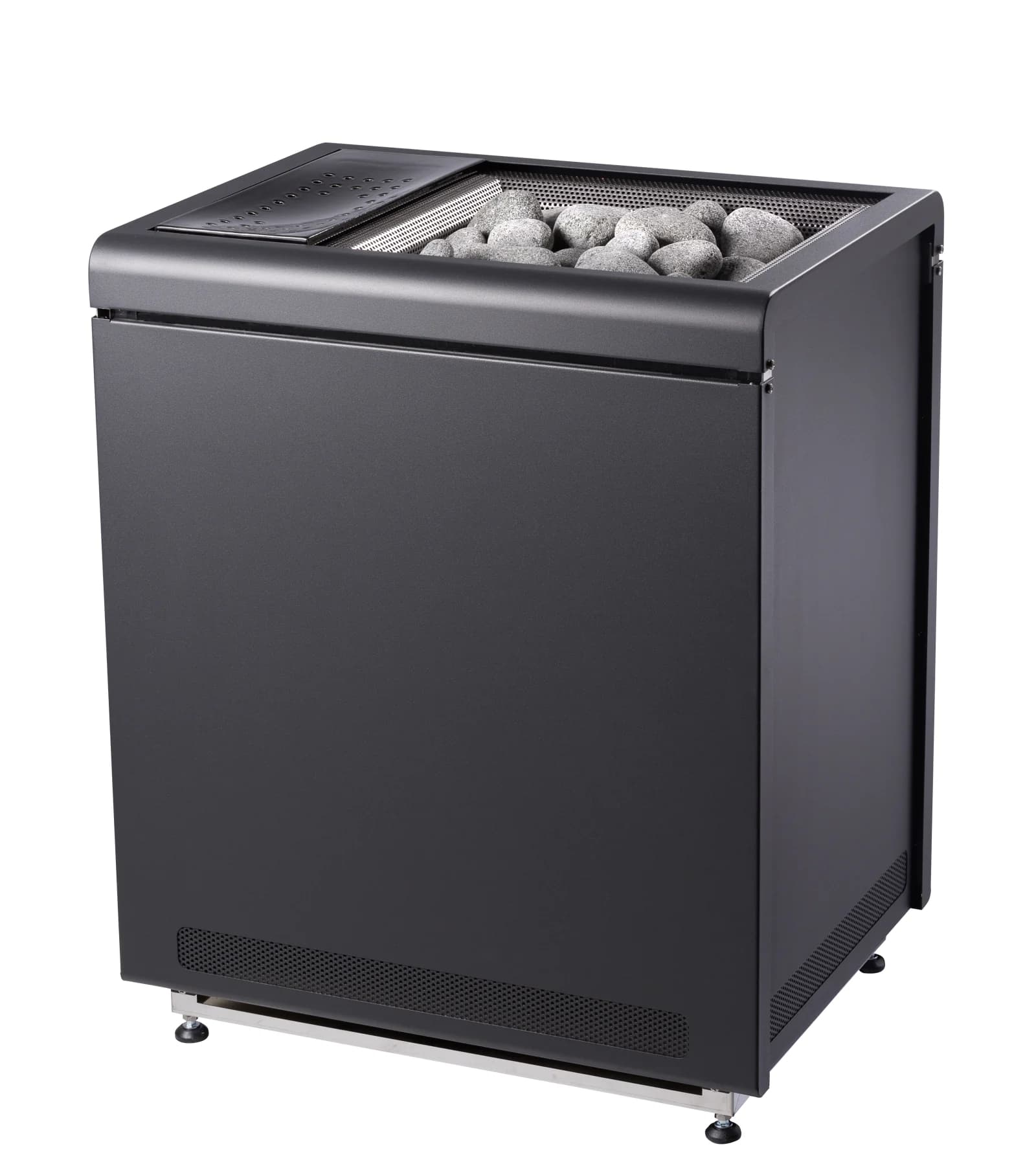Sentiotec Concept R combi black sauna heater with evaporator, product view