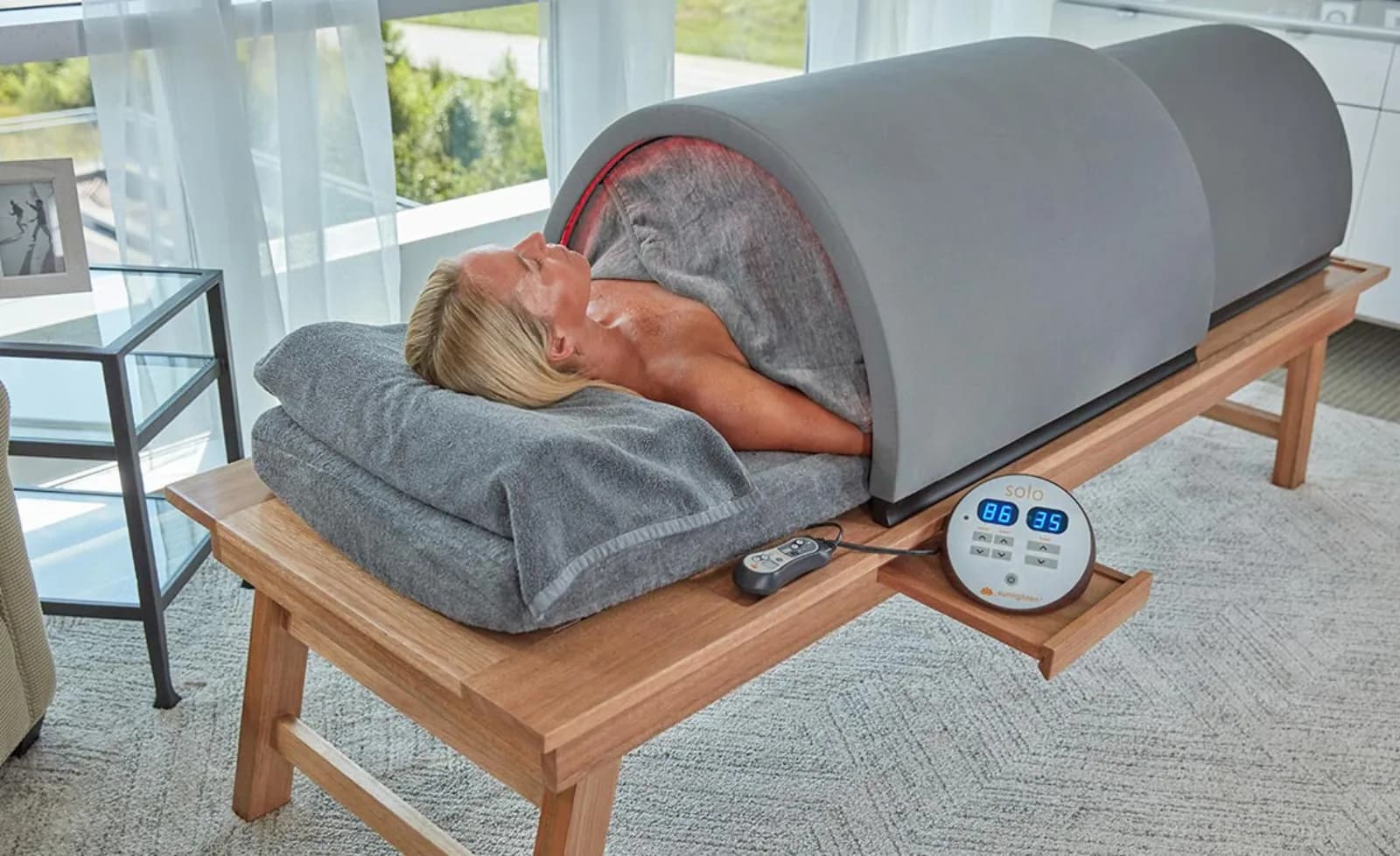 Sunlighten Solo System portable infrared sauna